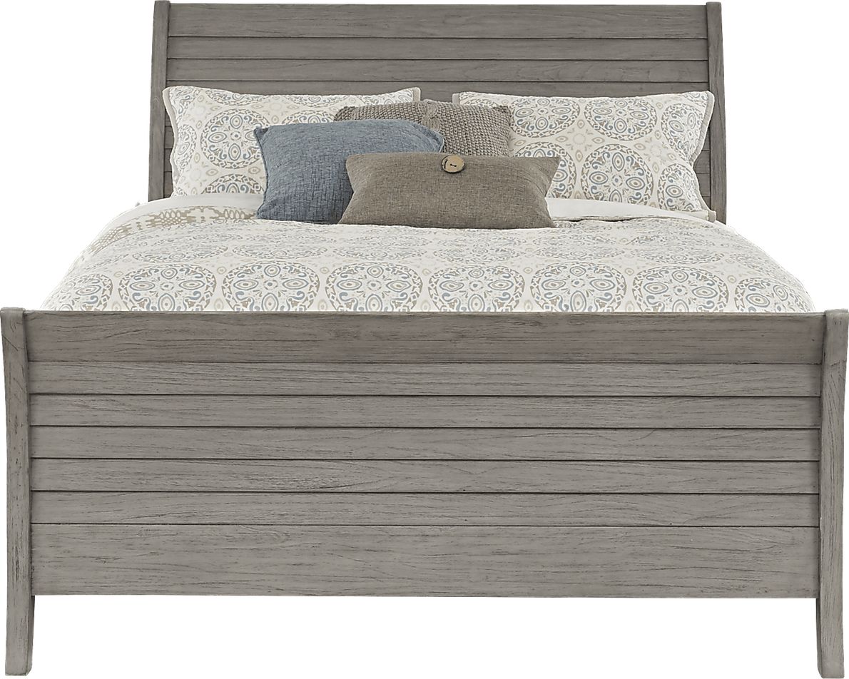 Nantucket Breeze Gray 5 Pc Queen Sleigh Bedroom Rooms To Go