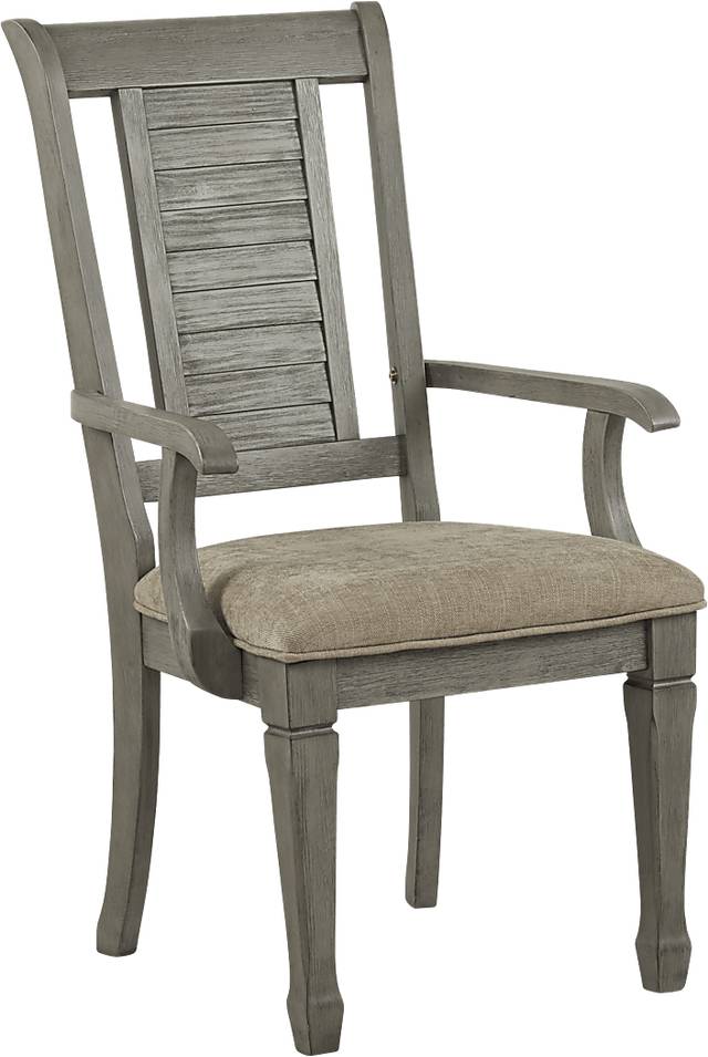 Nantucket Breeze Gray Arm Chair - Thumbnail - Image 1