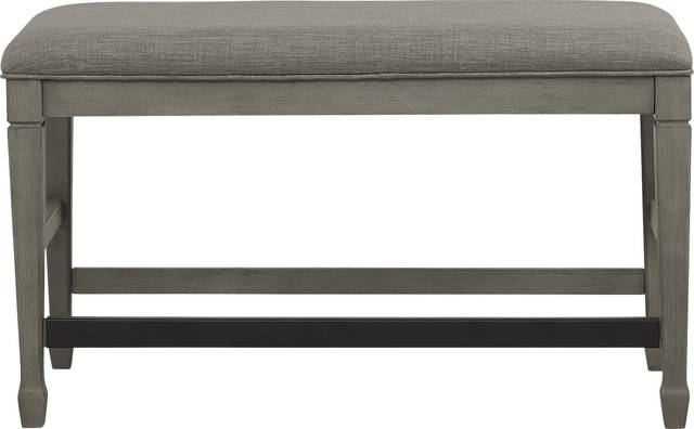Nantucket Breeze Gray Counter Height Bench - Thumbnail - Image 2