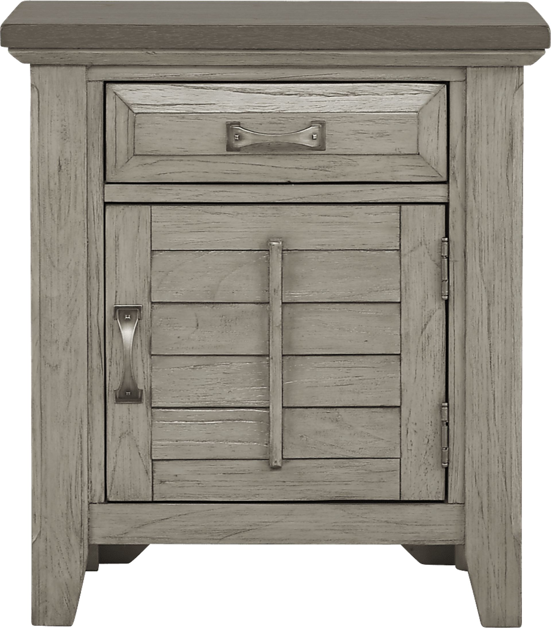 Nantucket Breeze Gray Door Nightstand - Image 1