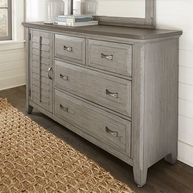 Nantucket Breeze Gray 7 Pc Queen Sleigh Bedroom - Thumbnail - Image 6