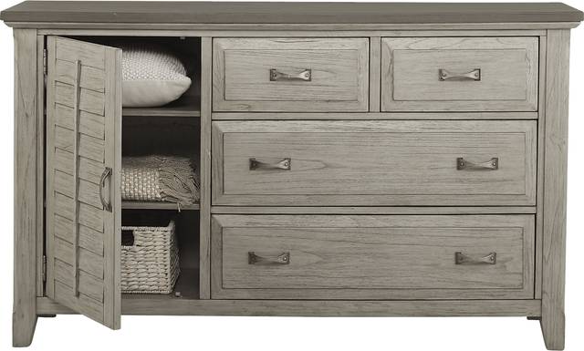 Nantucket Breeze Gray 7 Pc Queen Sleigh Bedroom - Thumbnail - Image 7