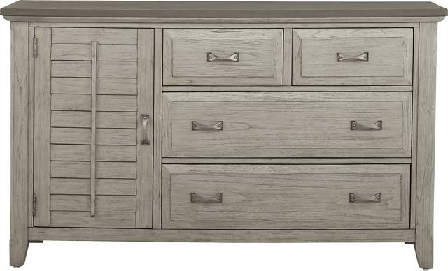Nantucket Breeze Gray 7 Pc Queen Sleigh Bedroom - Thumbnail - Image 5