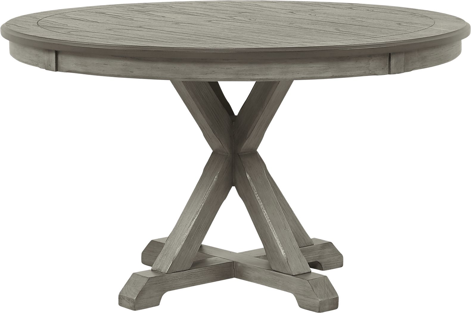 Nantucket Breeze Gray Round Dining Table Rooms To Go