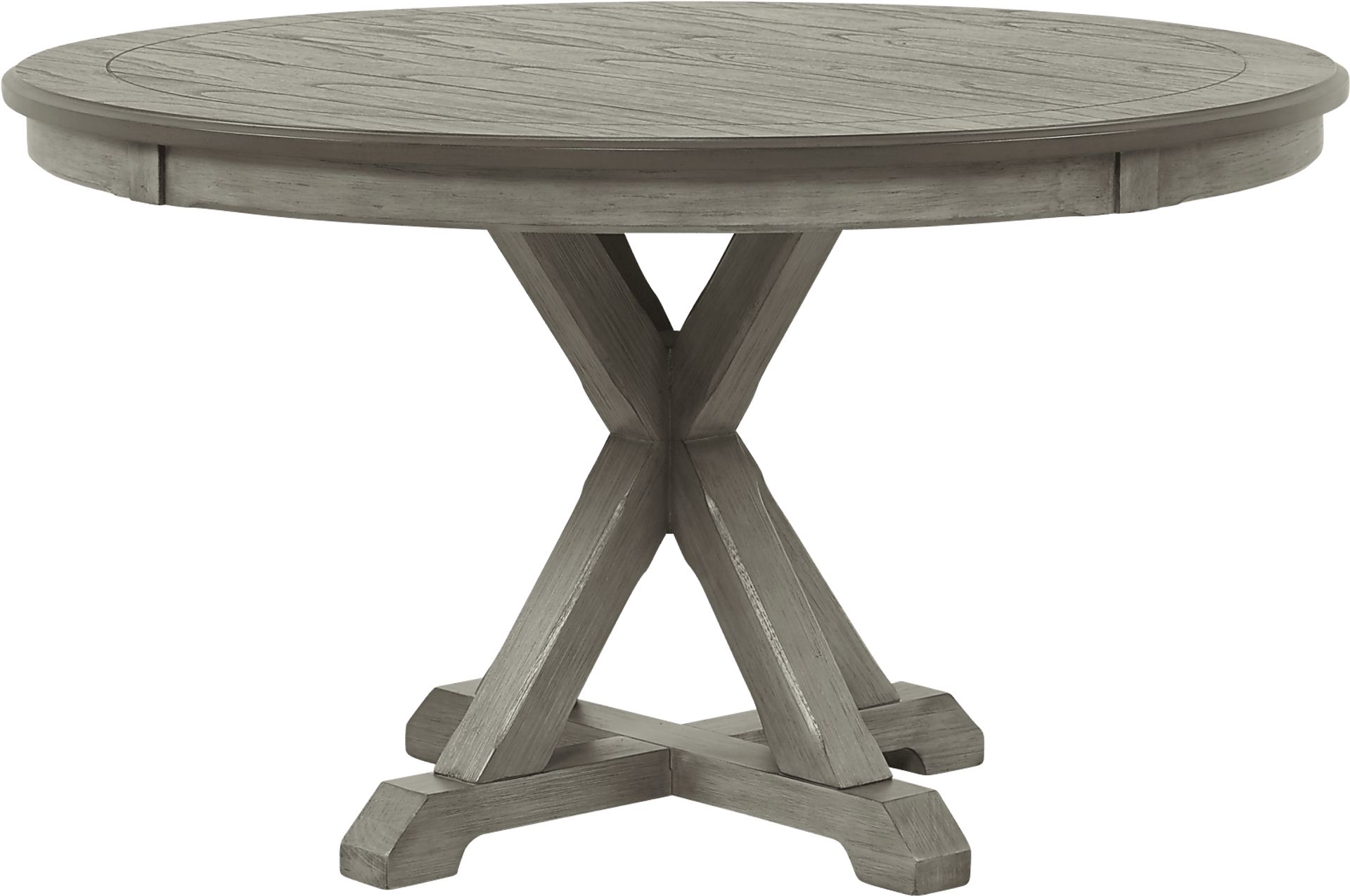 Nantucket Breeze Gray Round Dining Table - Image 1