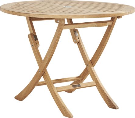 Pleasant Bay Natural Outdoor Folding Dining Table
