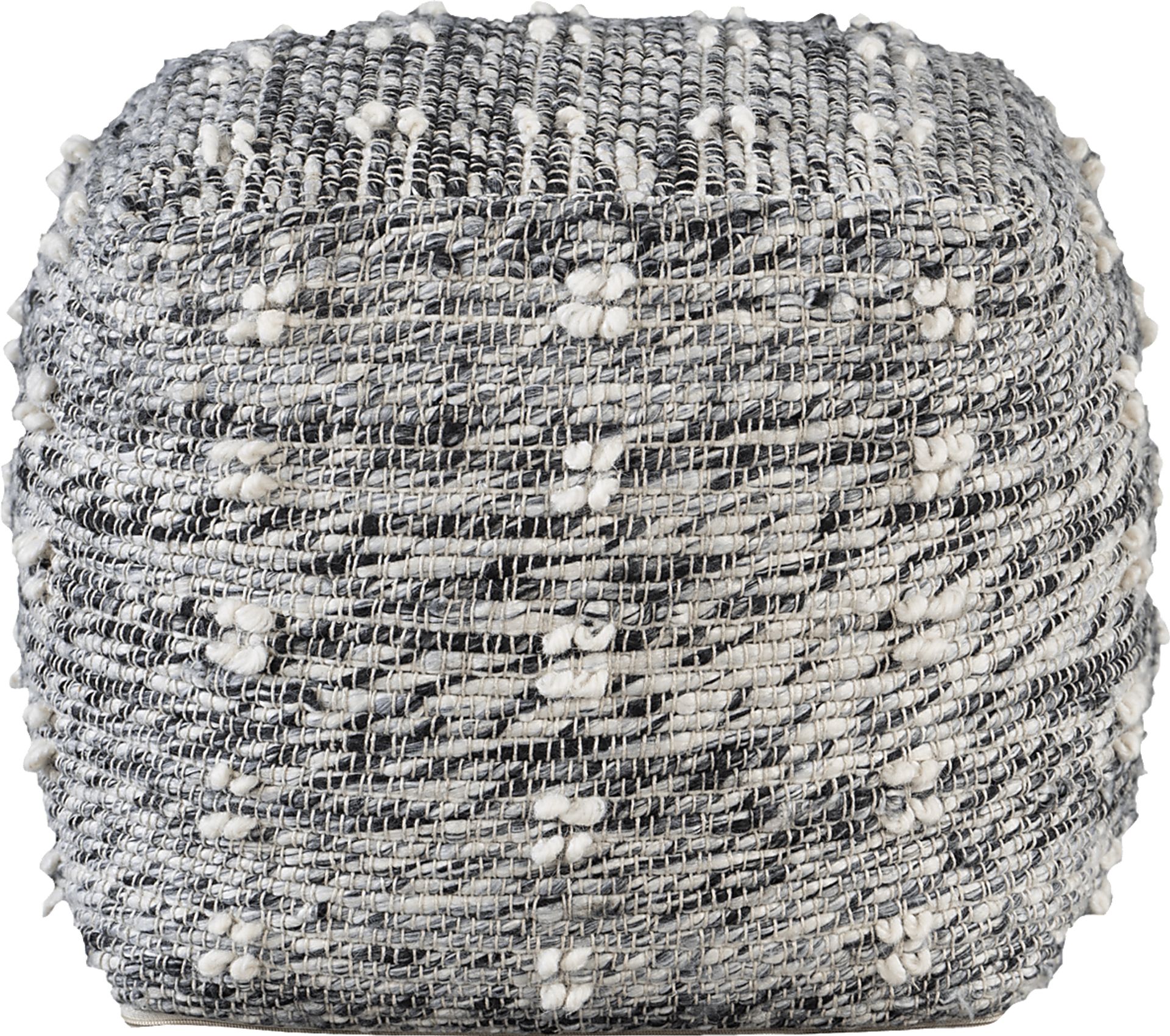 Naos Gray Pouf - Image 5