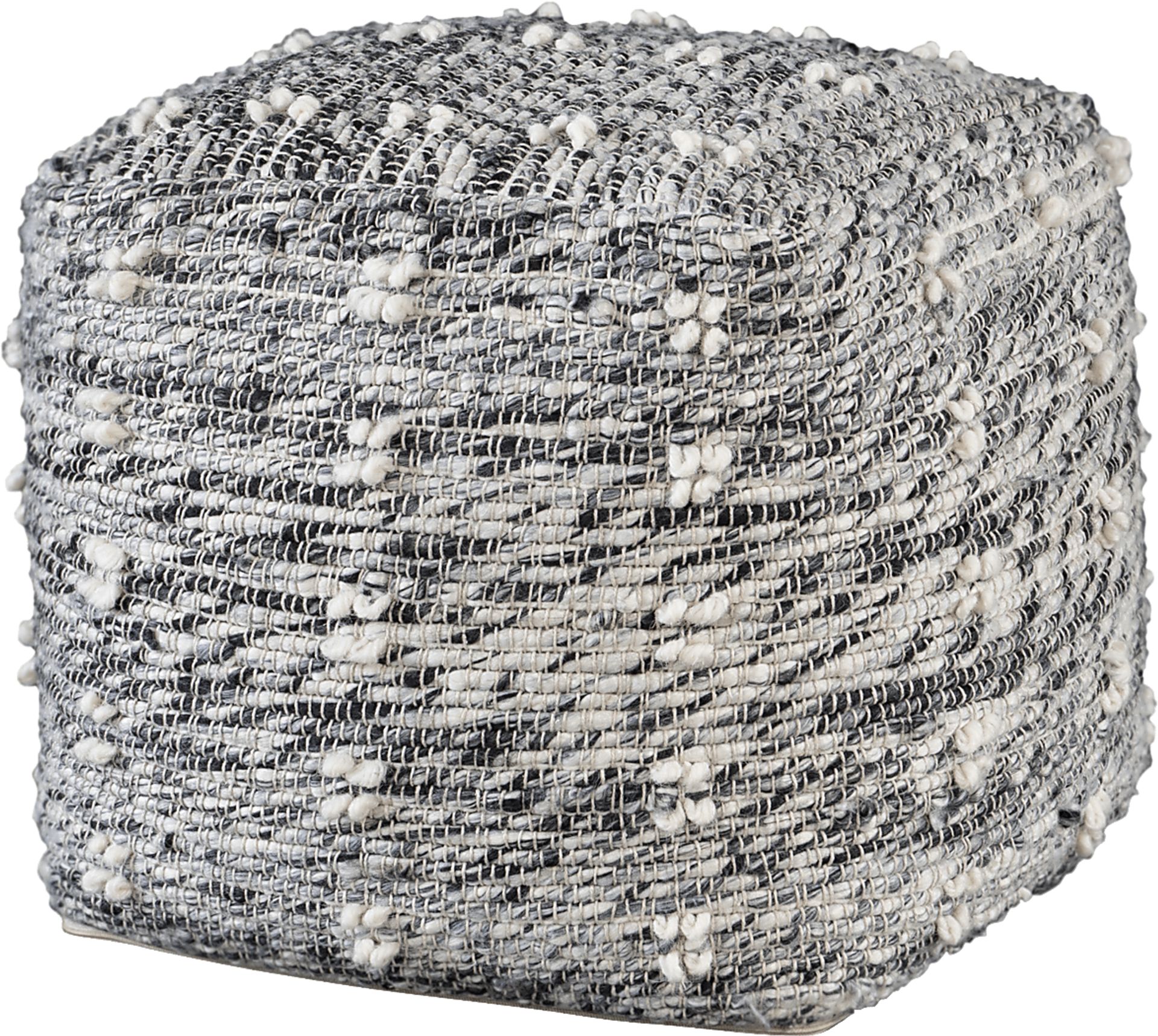 Naos Gray Pouf - Image 1
