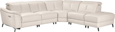5 pc dual power reclining sectional