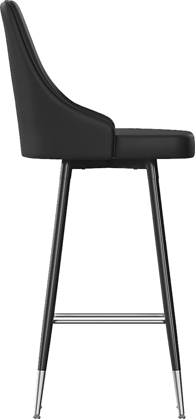 Narain Black Barstool, Set of 2 - Thumbnail - Image 5