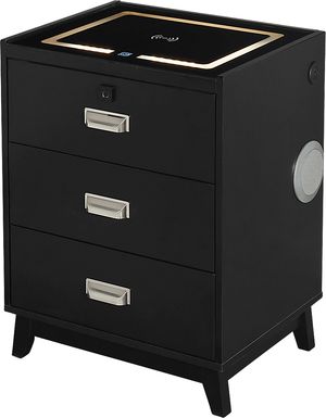 Narcis Black Nightstand