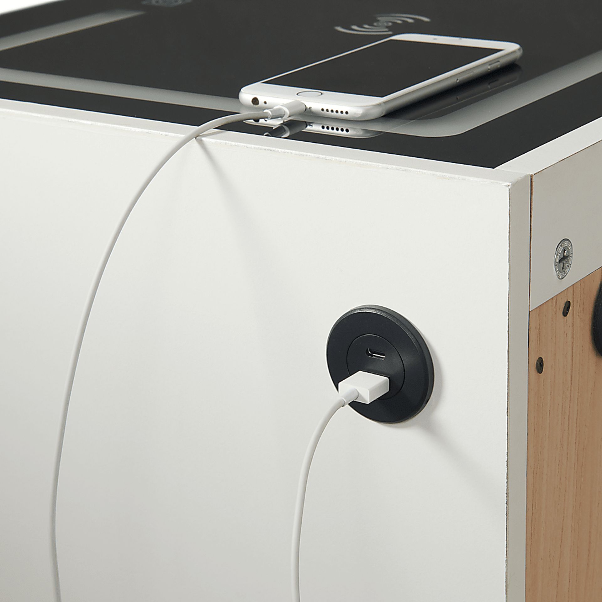 Narcis White Nightstand - Image 13