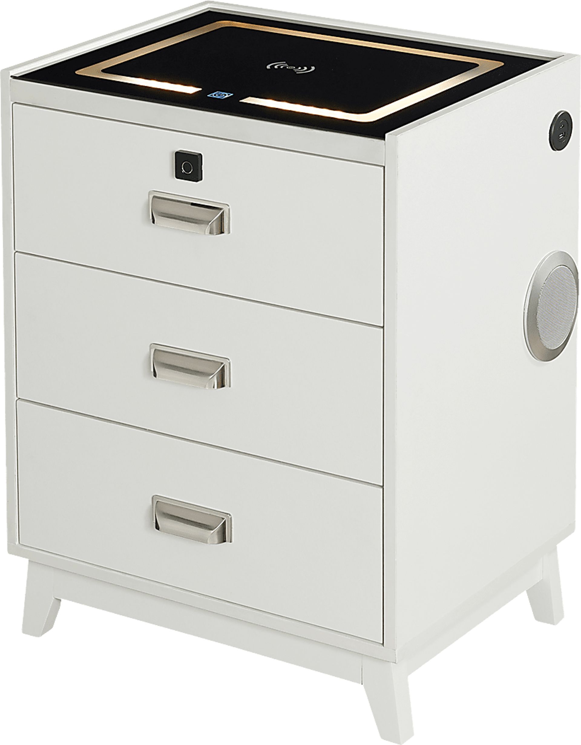 Narcis White Nightstand - Image 1