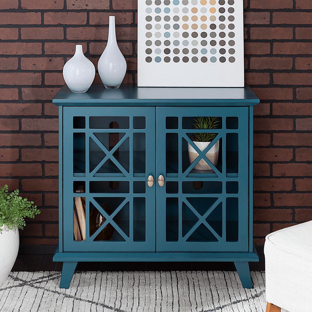 Nardone Blue Colors Accent Cabinet | Rooms to Go