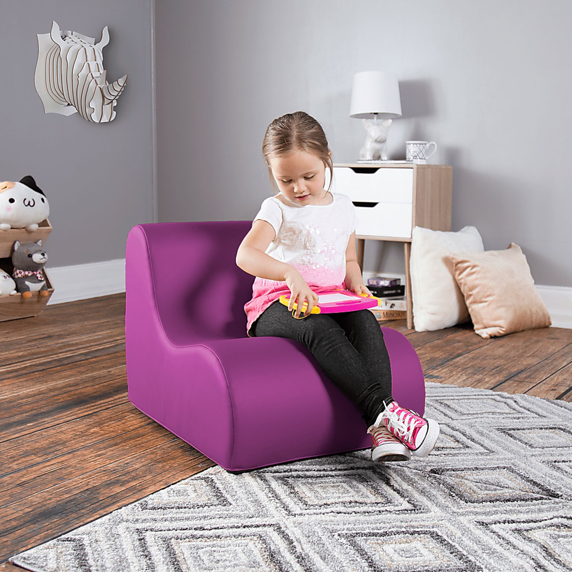 Kids Nariko Purple Small Chair - Image 2