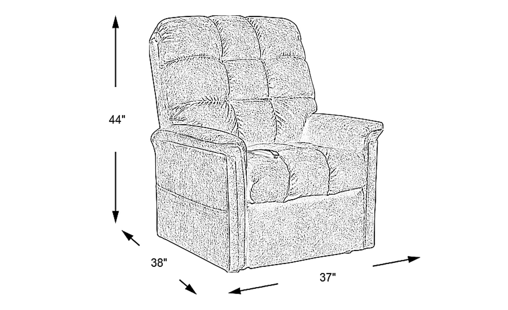 Dimension Image. Please refer to the Dimension Tab on this page for dimension details.