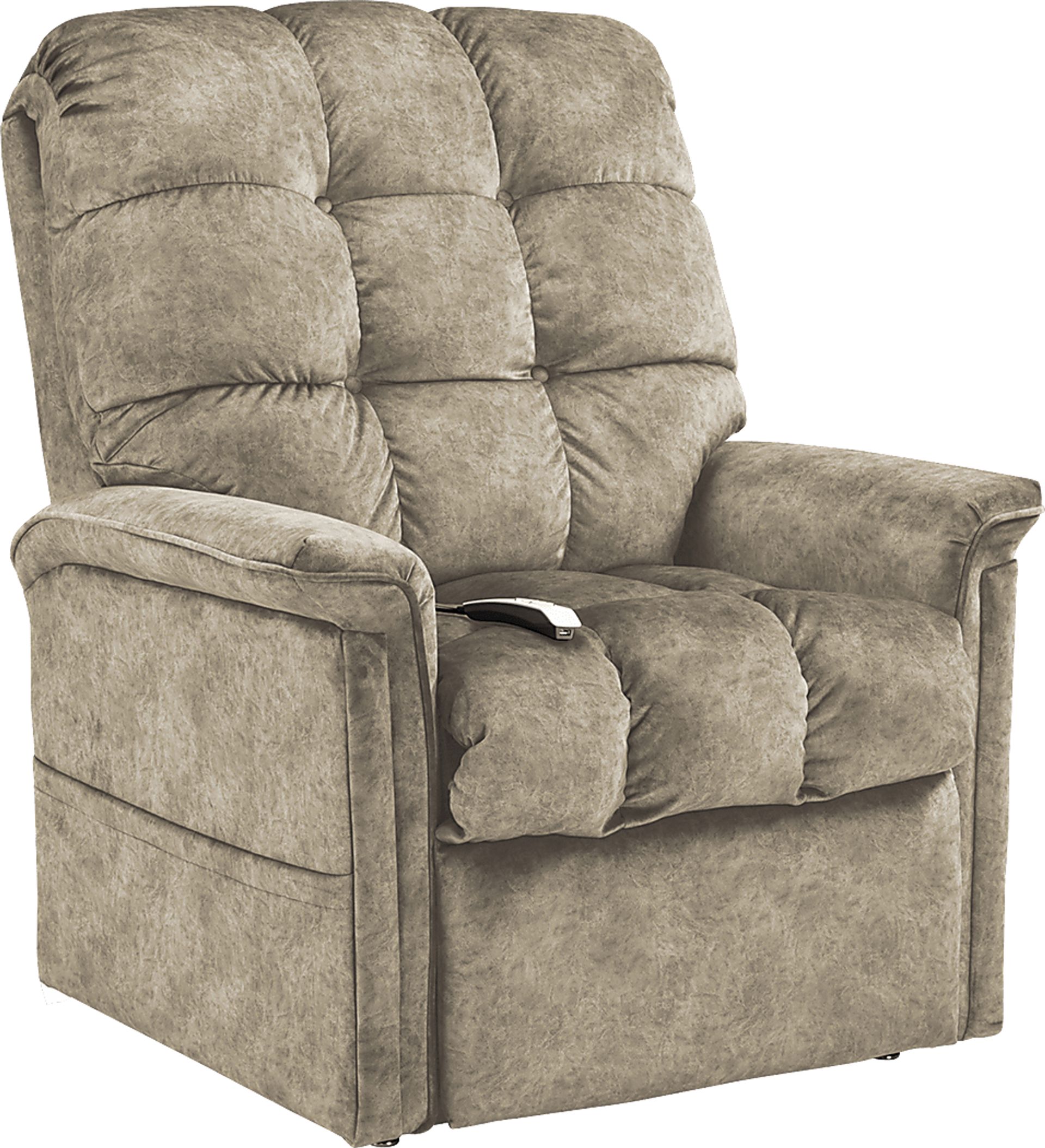 Narin Beige Lift Chair Dual Power Recliner - Image 1