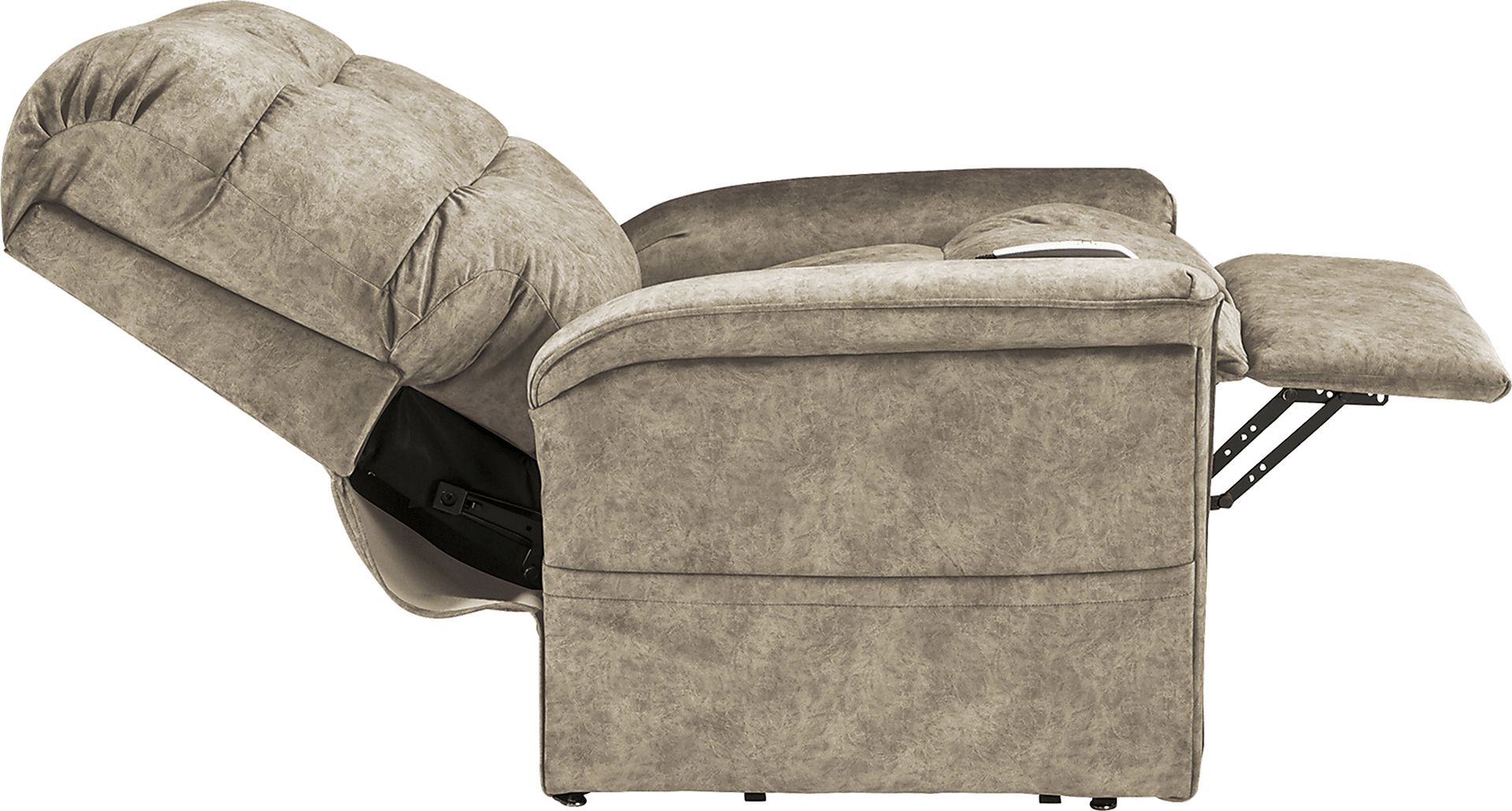 Narin Beige Lift Chair Dual Power Recliner - Image 5