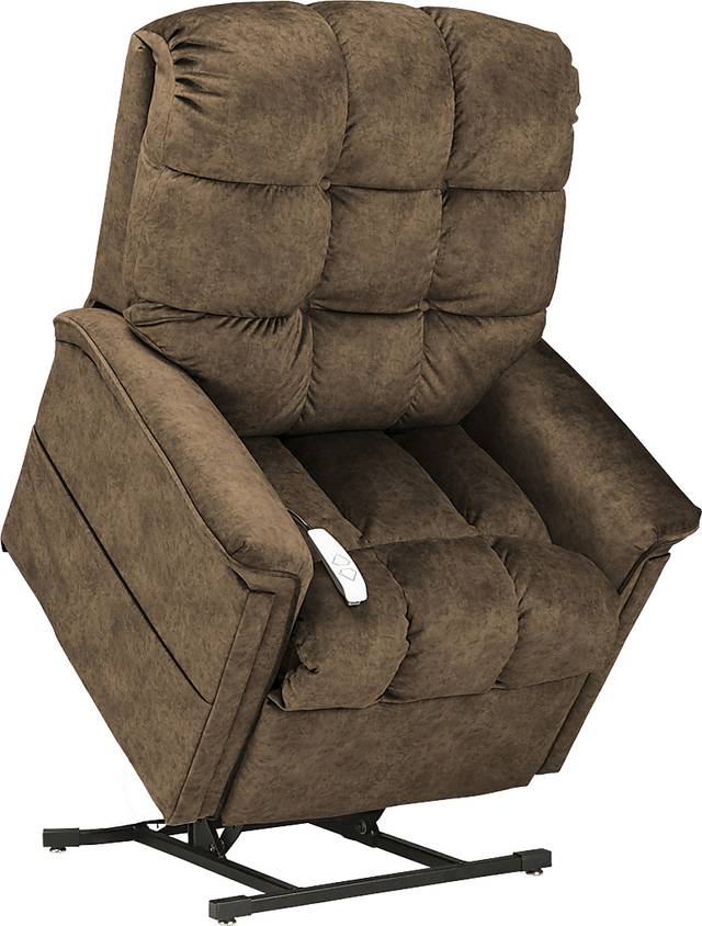 Narin Brown Lift Chair Power Recliner - Thumbnail - Image 2