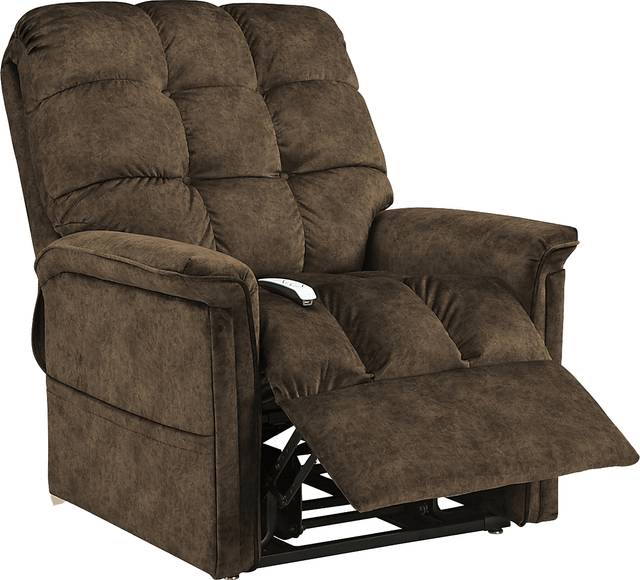 Narin Brown Lift Chair Power Recliner - Thumbnail - Image 3
