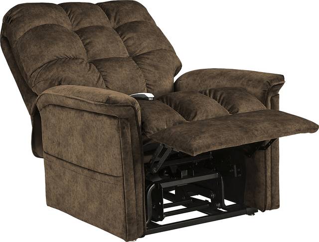Narin Brown Lift Chair Power Recliner - Thumbnail - Image 4