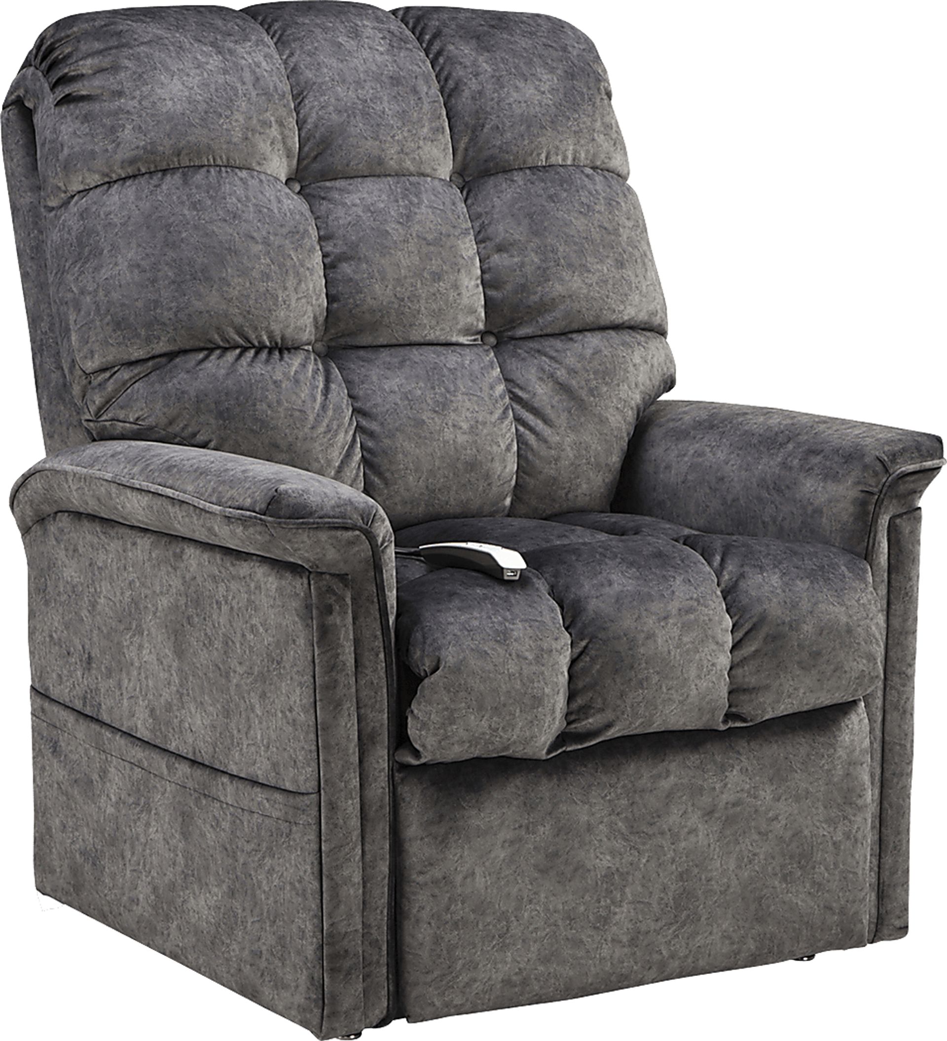 Narin Gray Lift Chair Dual Power Recliner - Image 1
