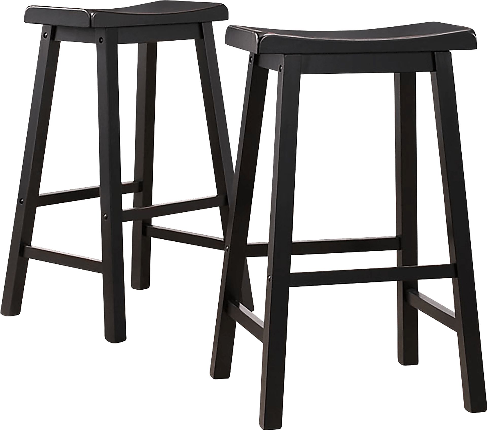 Nario Black Barstools (Set of 2) - Image 1