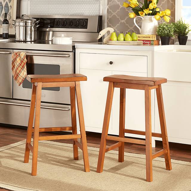 Nario Brown Barstools (Set of 2) - Thumbnail - Image 2