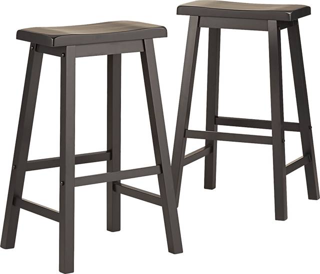 Nario Charcoal Barstools (Set of 2) - Thumbnail - Image 1