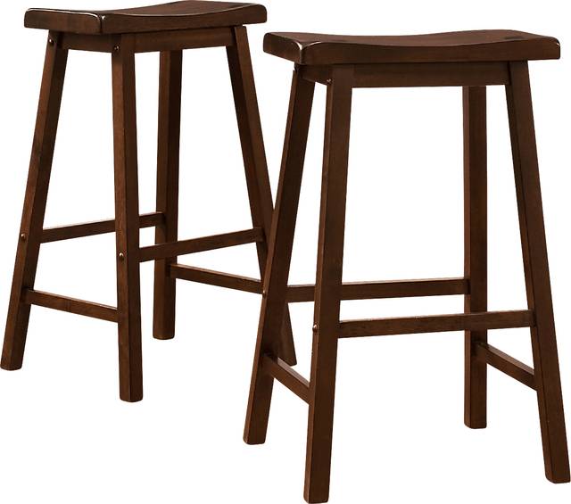 Nario Walnut Barstool (Set of 2) - Thumbnail - Image 1