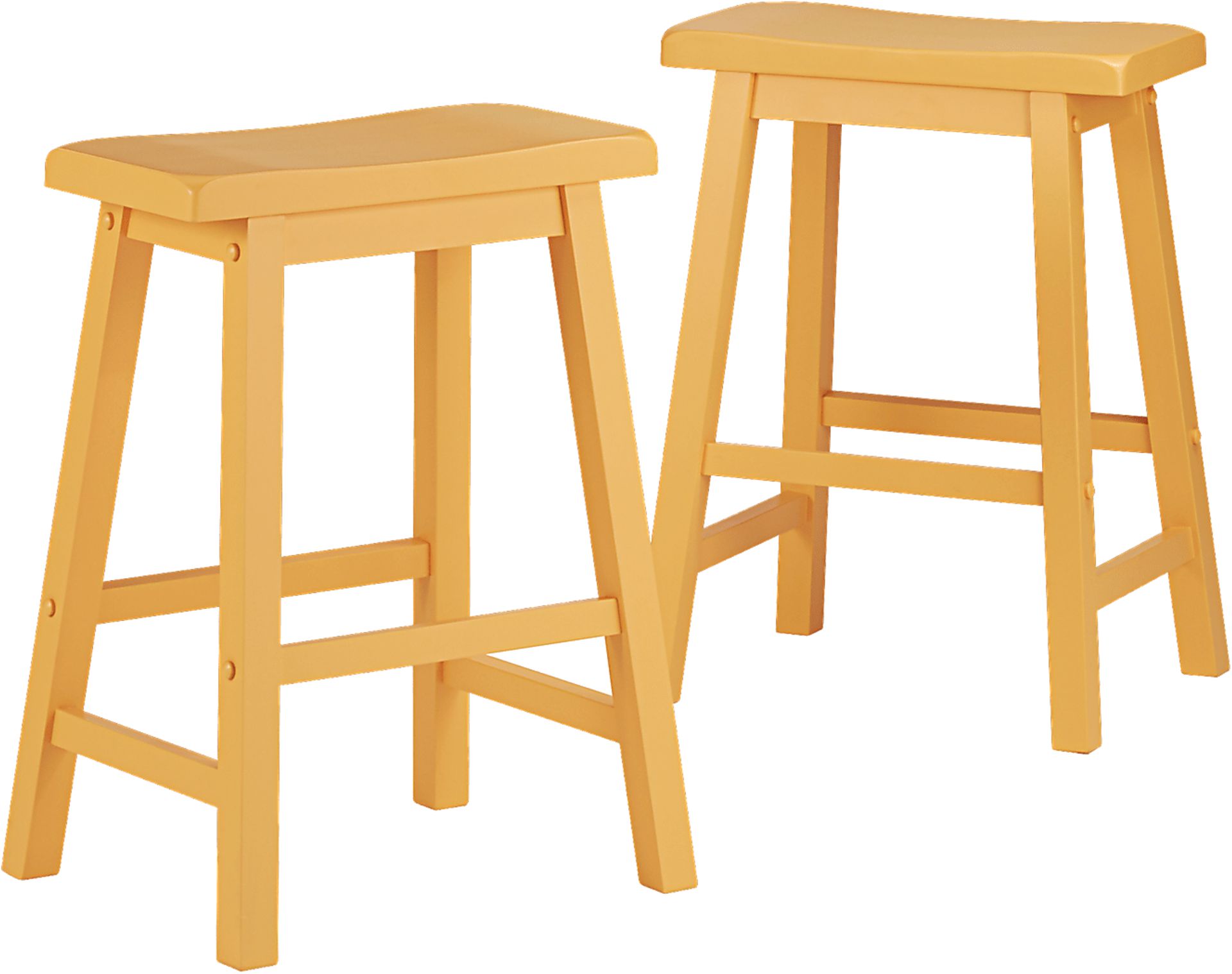 Nario Yellow Counter Height Stools (Set of 2) - Image 1