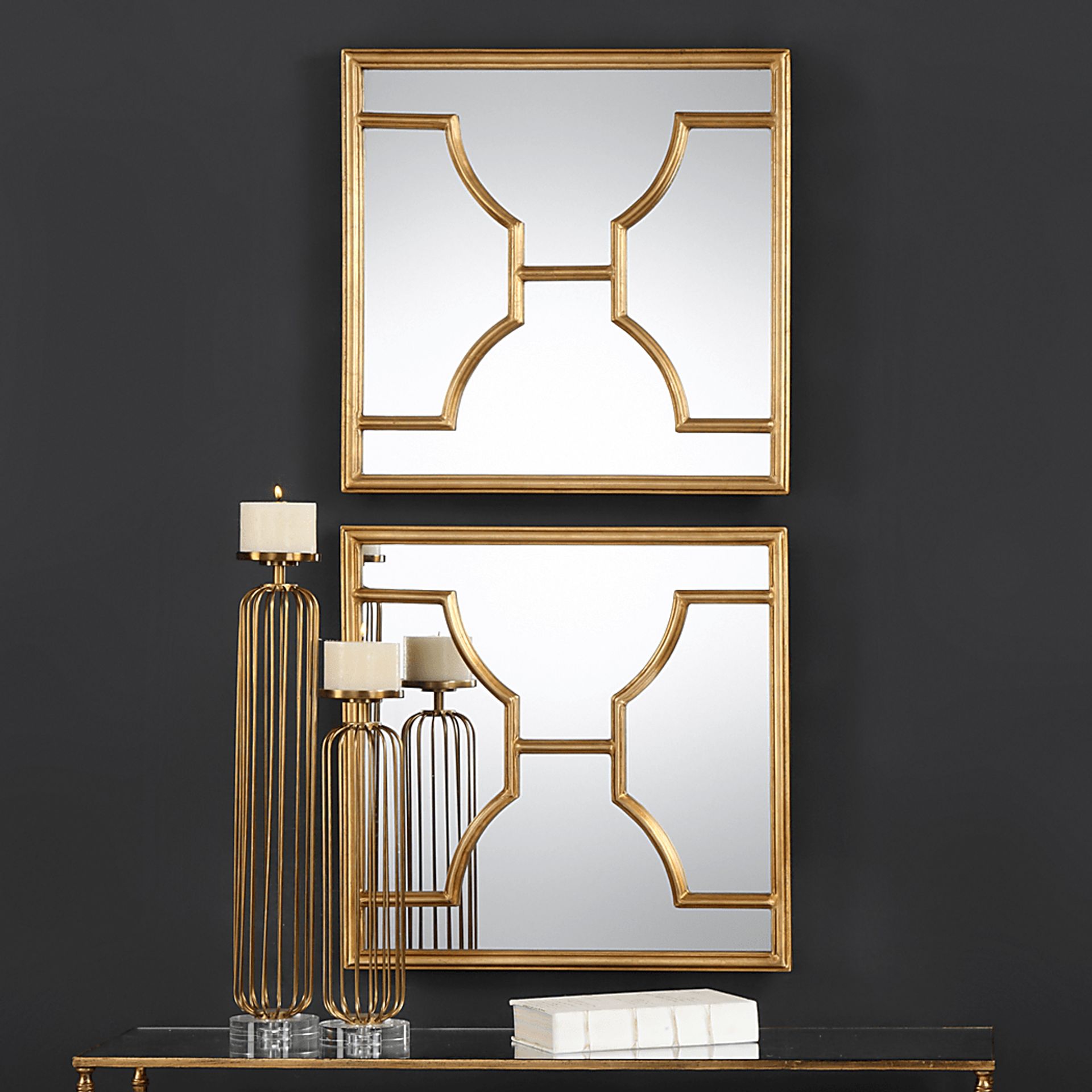 Nash Gold Mirror, Set of 2 - Image 3