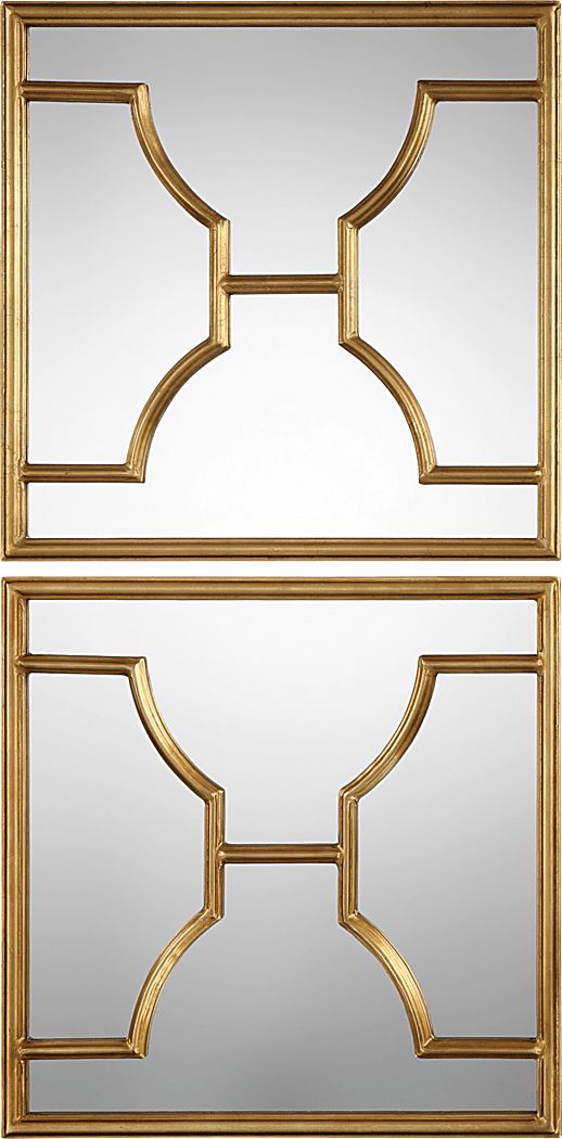 Nash Gold Mirror, Set of 2
