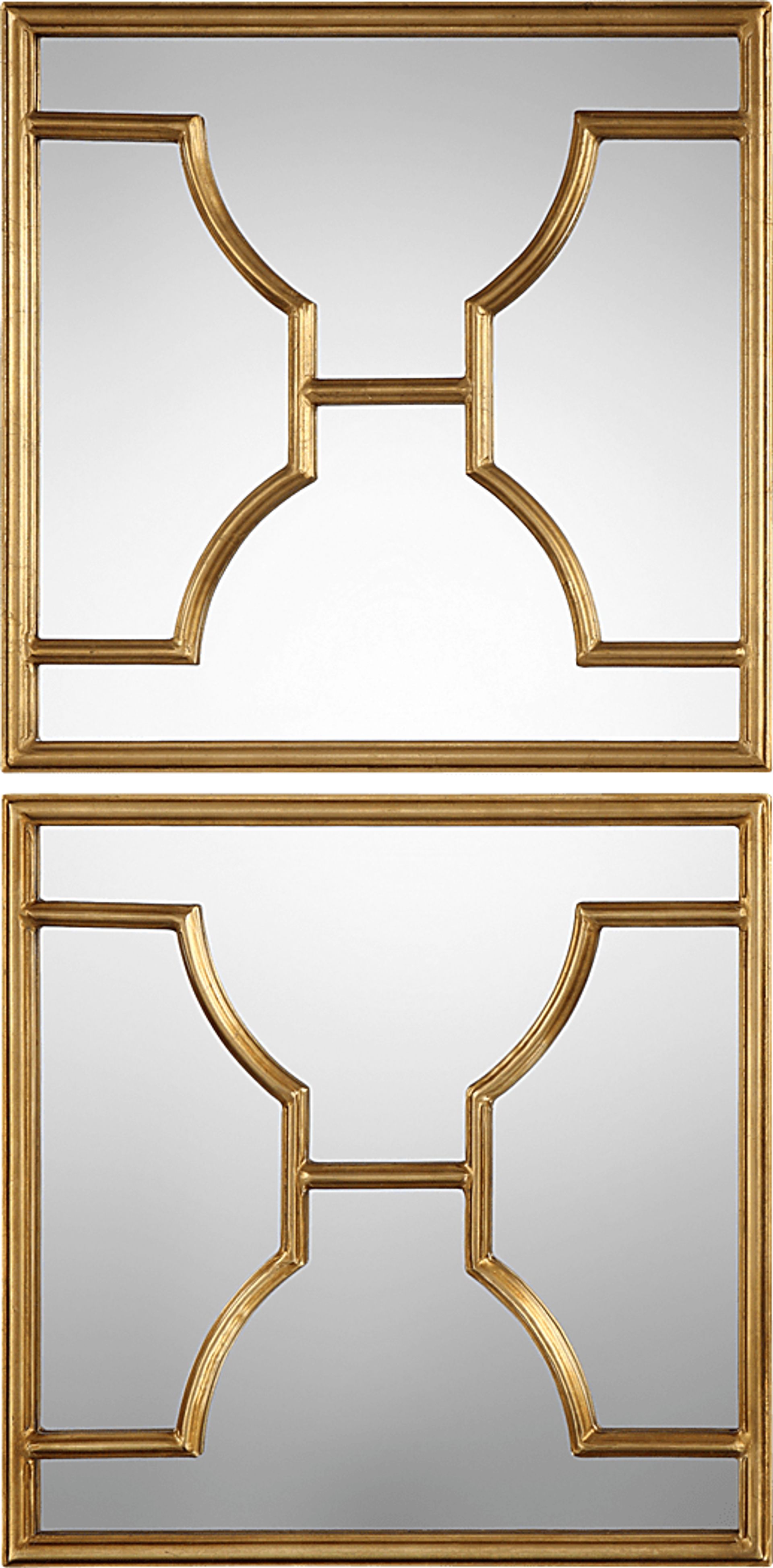 Nash Gold Mirror, Set of 2 - Image 1
