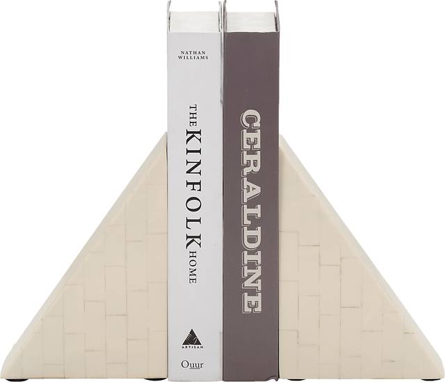 Nashaotah Beige Bookend, Set of 2 - Thumbnail - Image 2