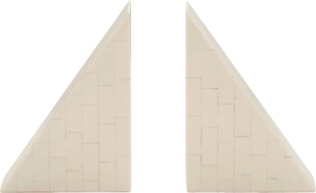 Nashaotah Beige Bookend, Set of 2 - Thumbnail - Image 1