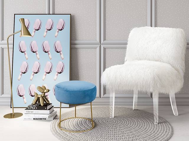 Kids Nashua Blue Stool - Thumbnail - Image 3