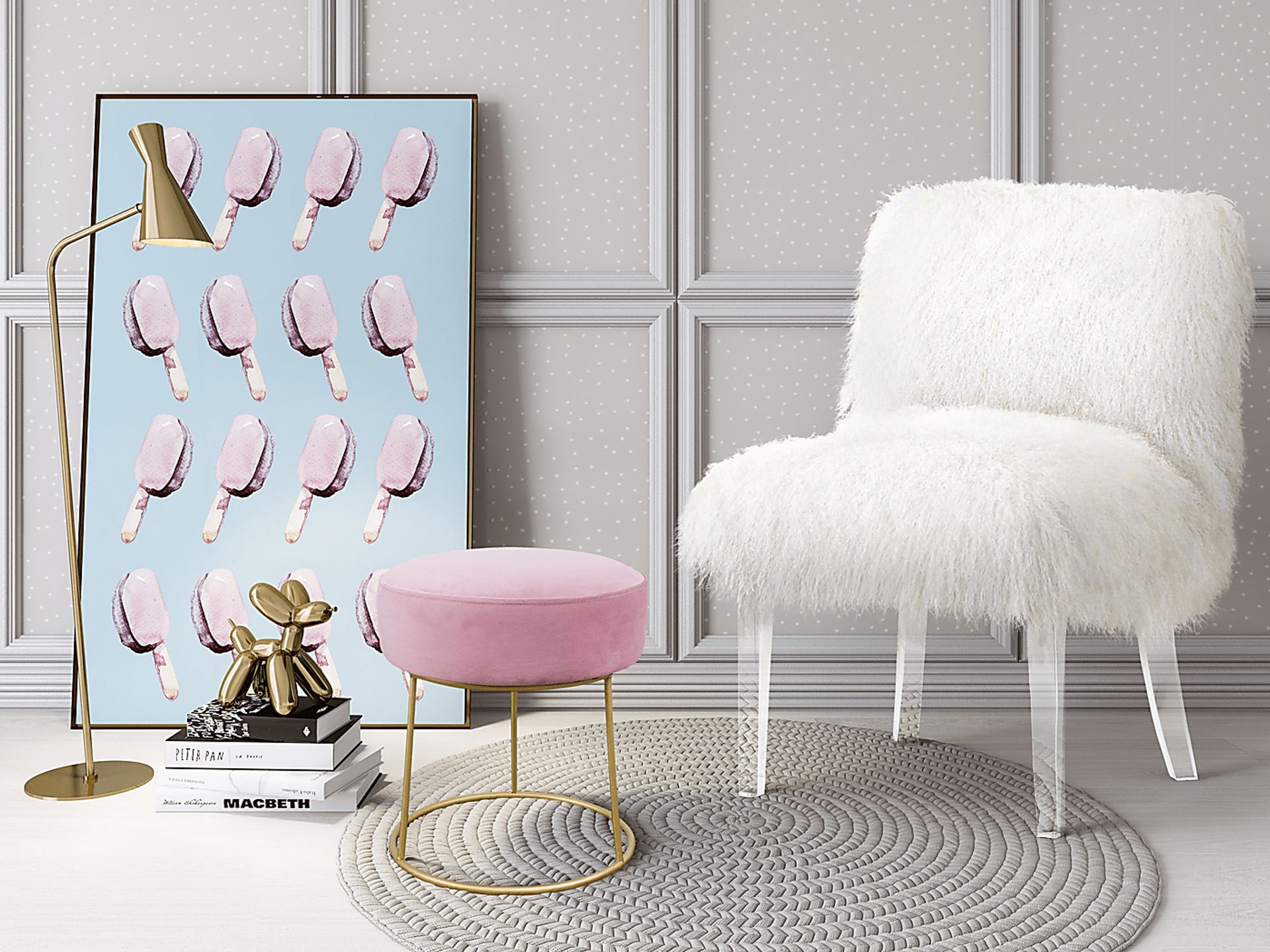 Kids Nashua Blush Stool - Image 3