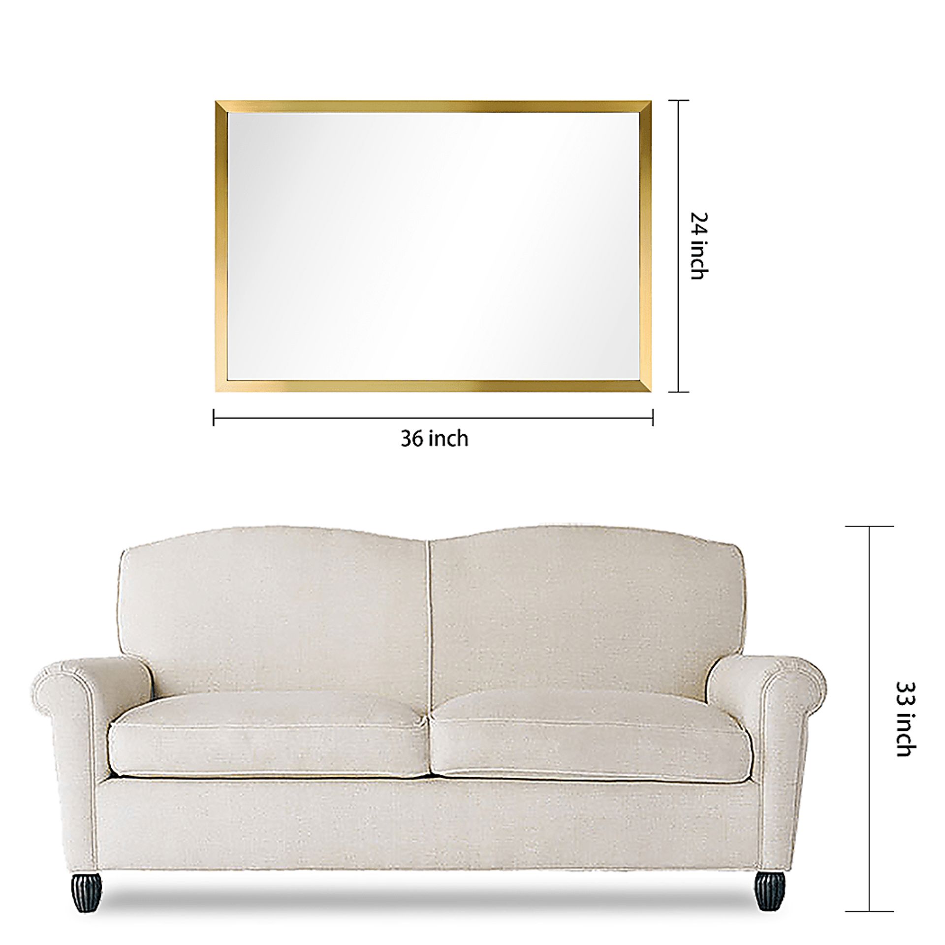 Nasir Gold Large Mirror - Image 7