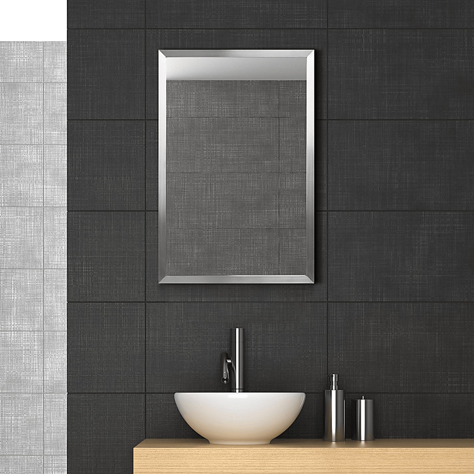 Nasir Silver Small Mirror - Image 9