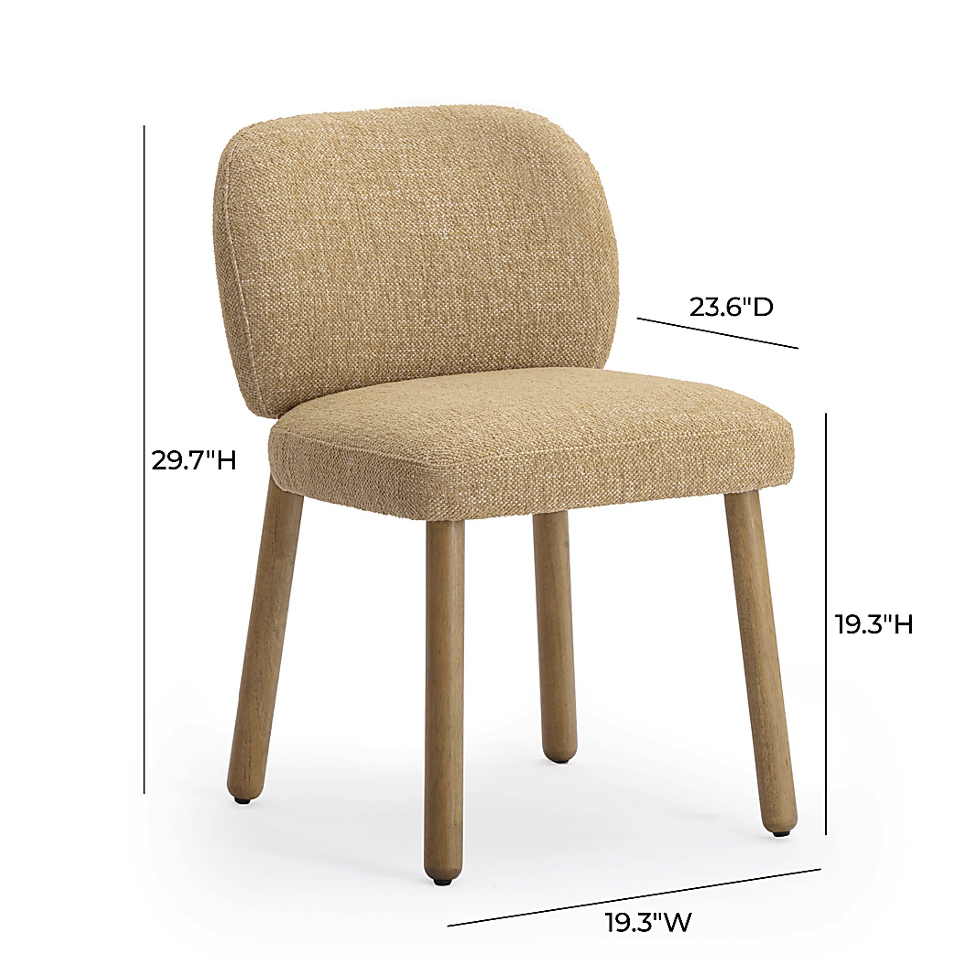 Nassan I Brown Dining Chair - Image 2