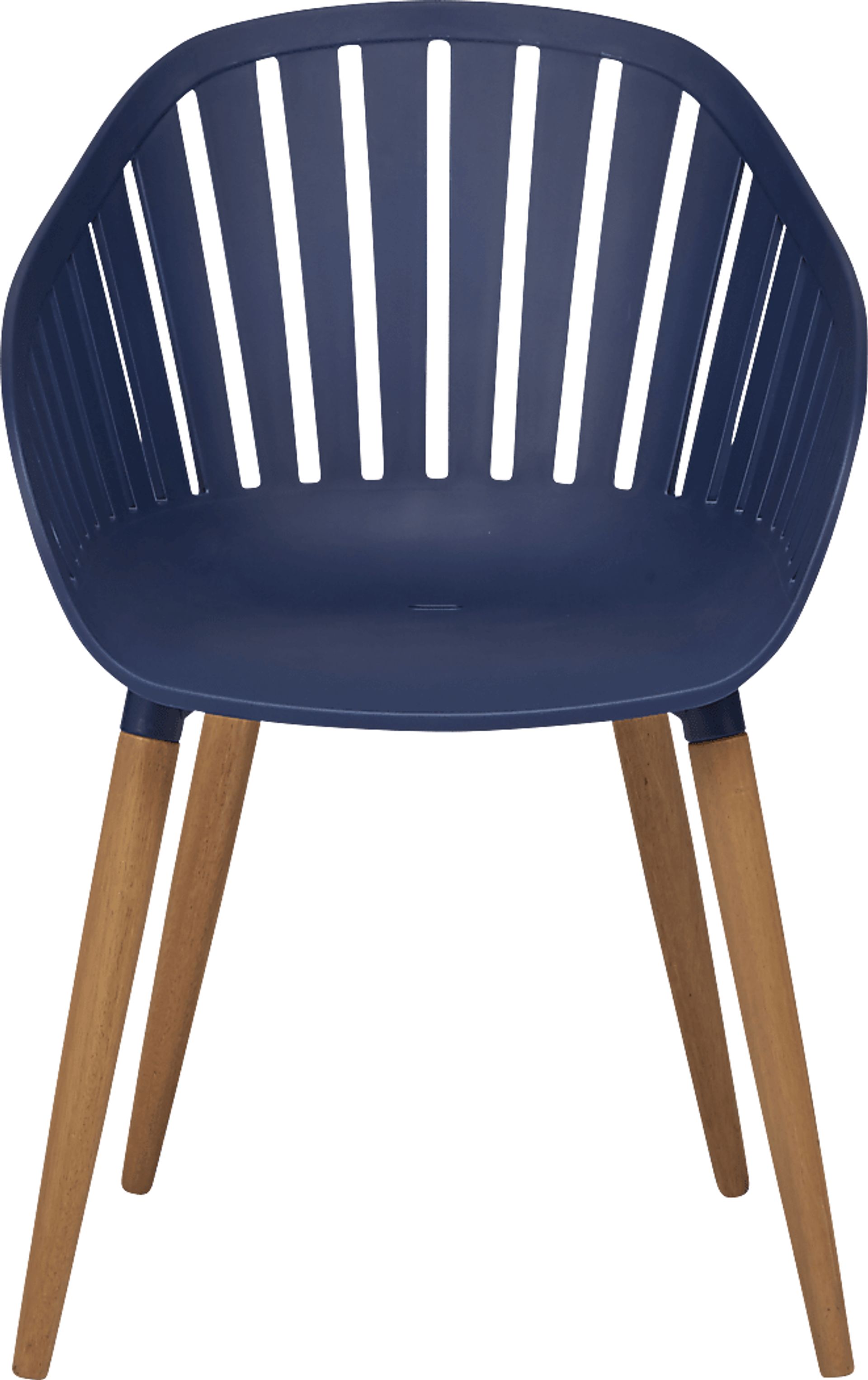 Nassau 5 Pc Square Outdoor Dining Set with Blue Chairs - Image 5