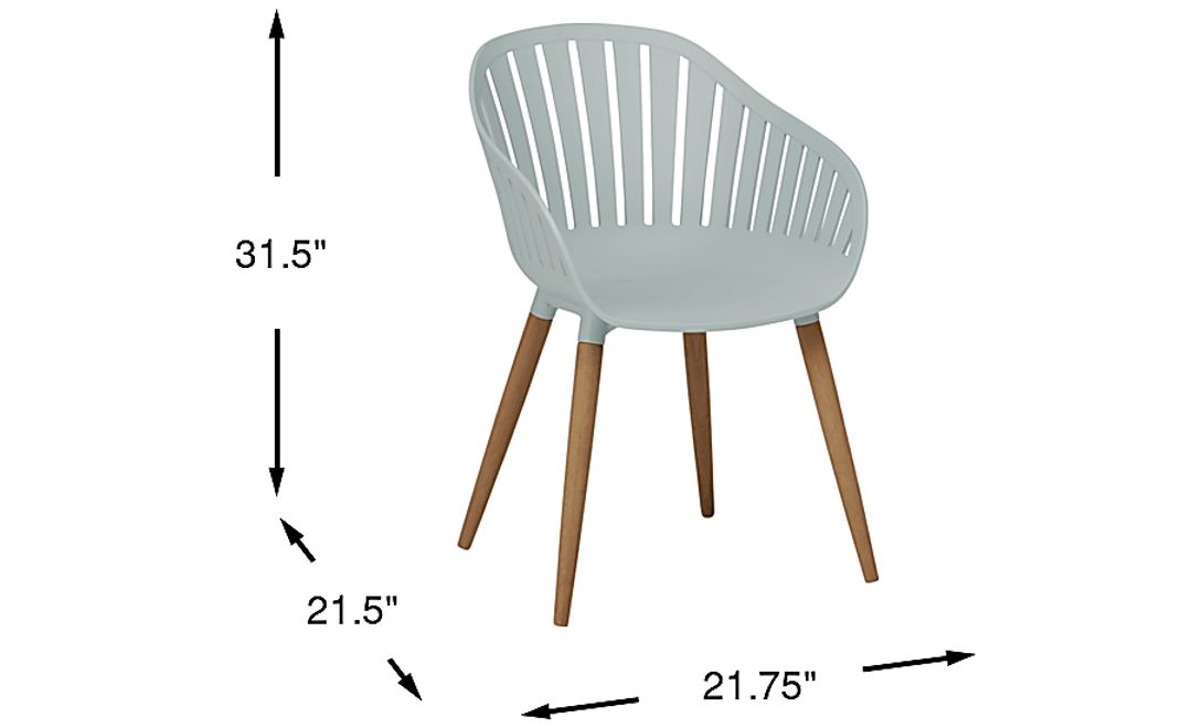 Nassau Green Outdoor Side Chair
