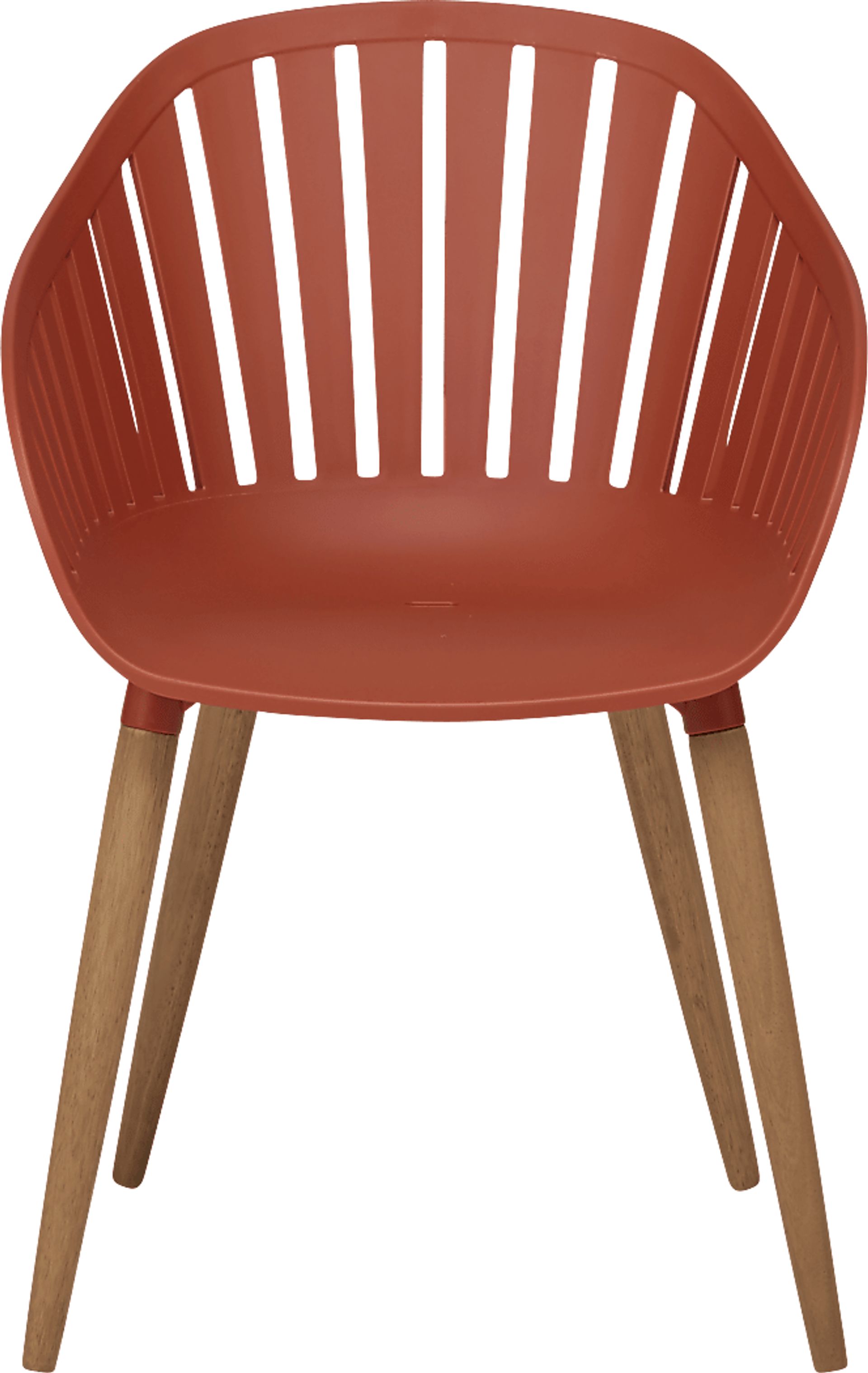Nassau 5 Pc Rectangle Outdoor Dining Set with Orange Chairs - Image 5