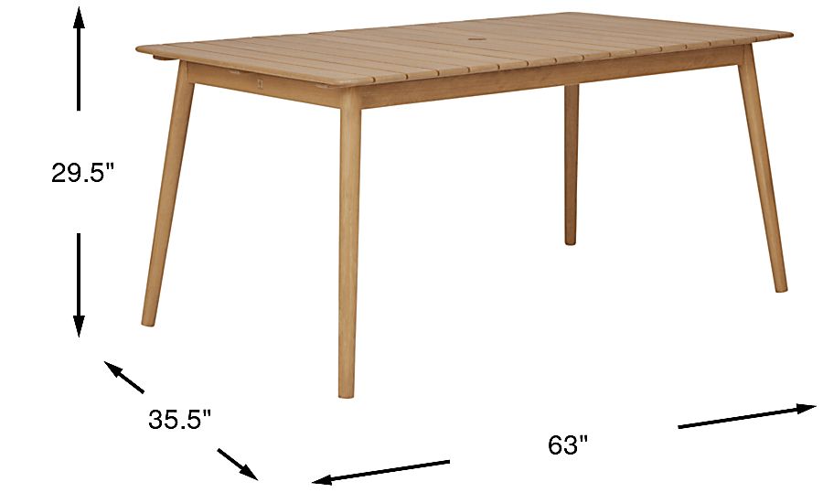 Nassau Outdoor Rectangle Outdoor Dining Table Rooms To Go