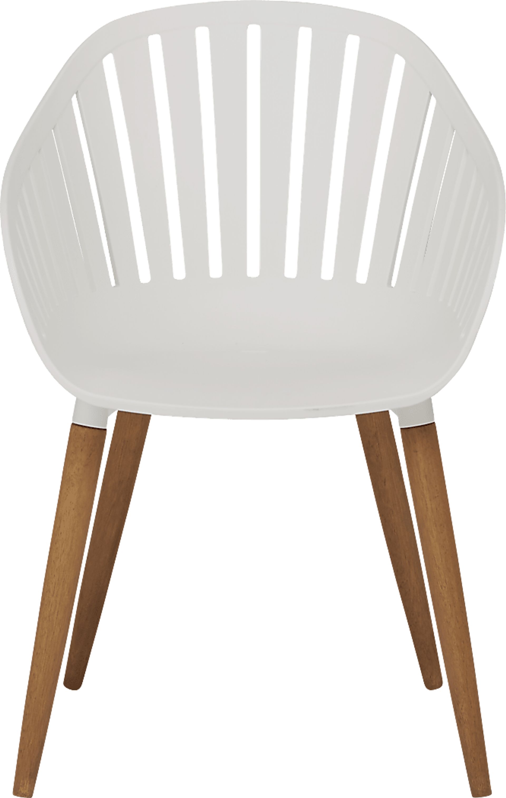 Nassau 5 Pc Rectangle Outdoor Dining Set with White Chairs - Image 4