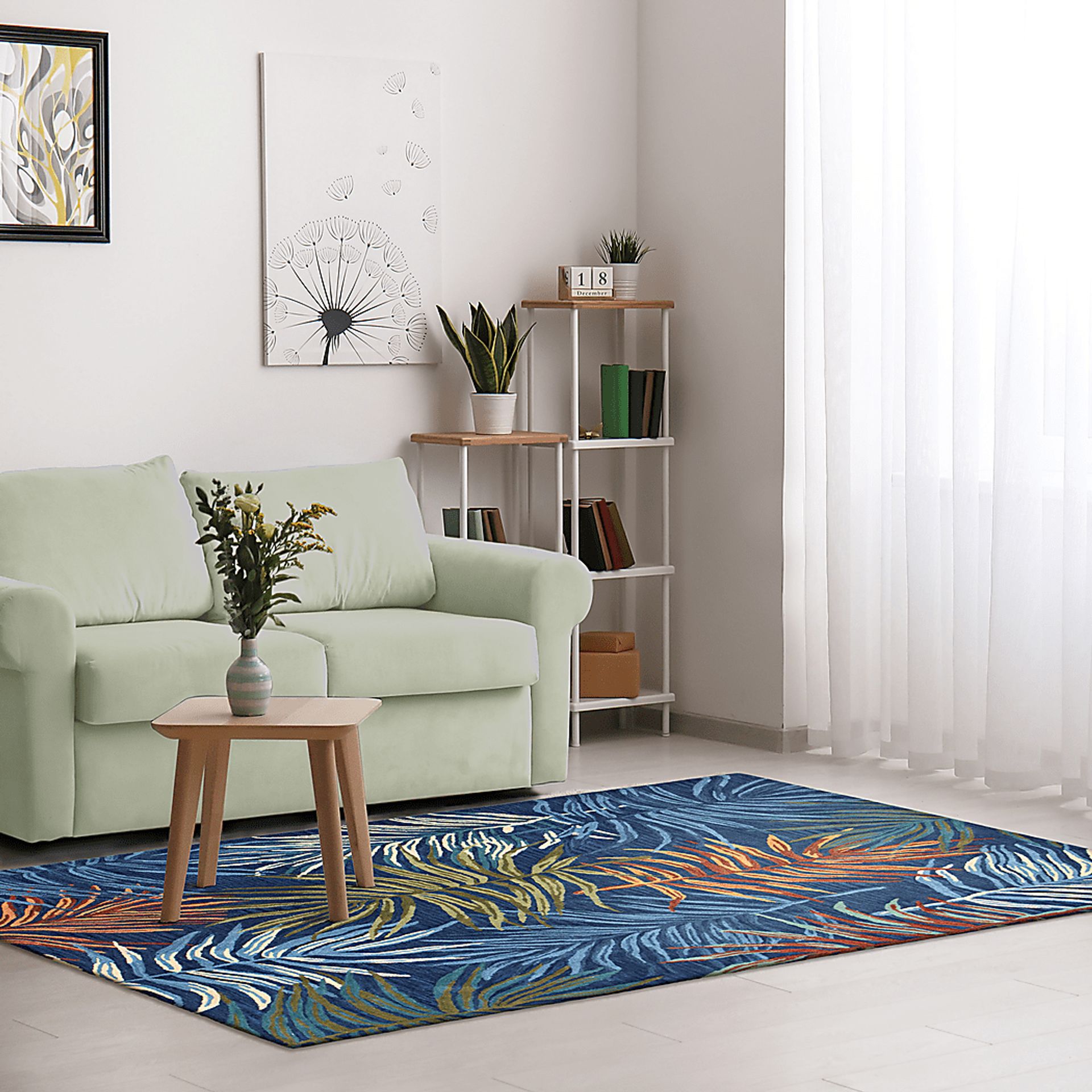 Nassella Navy 7'6 x 9'6 Rug - Image 2