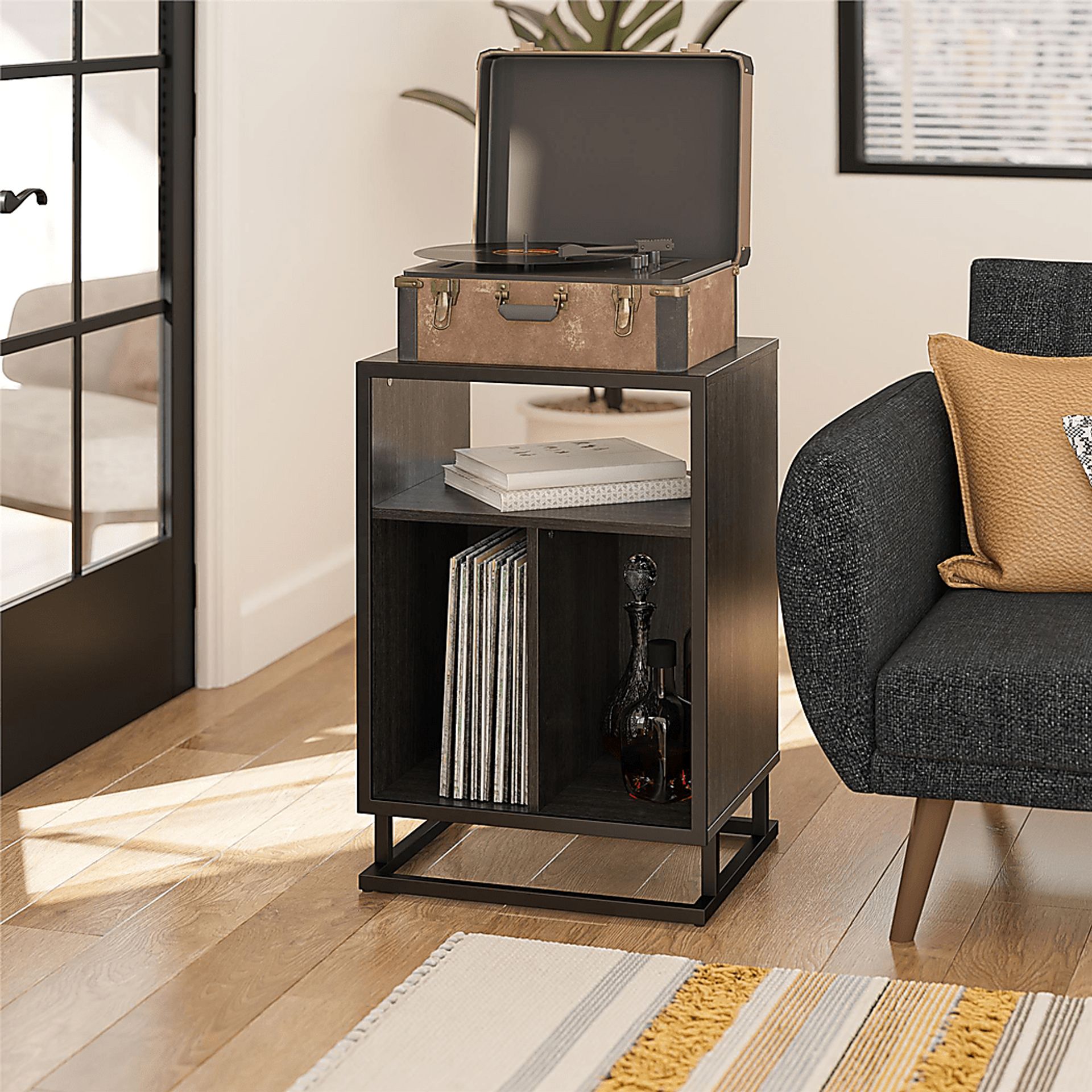 Nassi Black Storage End Table - Image 3