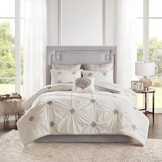 Nasworthy Ivory 6 Pc Full/Queen Comforter Set - Thumbnail - Image 3