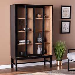 Natalbany Black Curio Cabinet - Thumbnail - Image 5